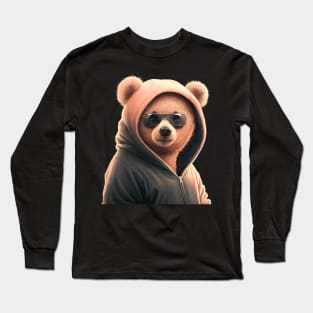 Bear in a hoodie Long Sleeve T-Shirt